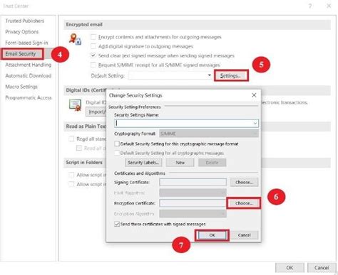 configure microsoft outlook to use smart card certificates|encryption certificate Outlook 365.